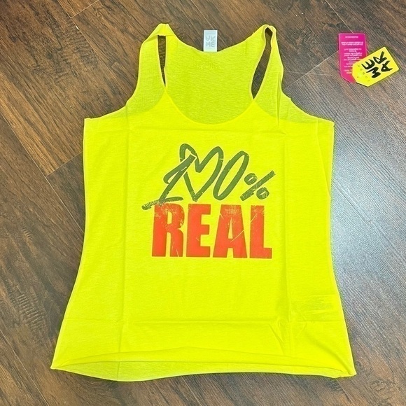 Zumba tank top 100% Real yellow. New with tag medium - Picture 5 of 7
